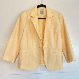 George stretche Blazer sizes 12 yellow causal business